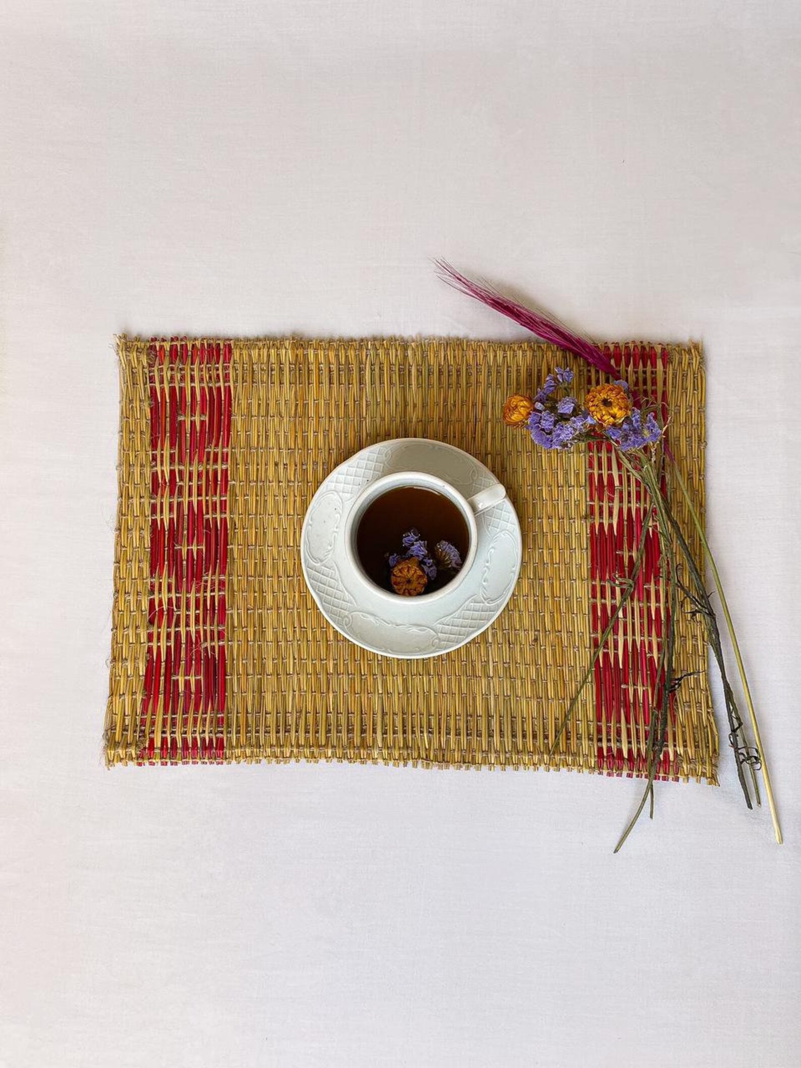 Natural Placemats Set of Boho Placemats Handwoven Placemats Etsy