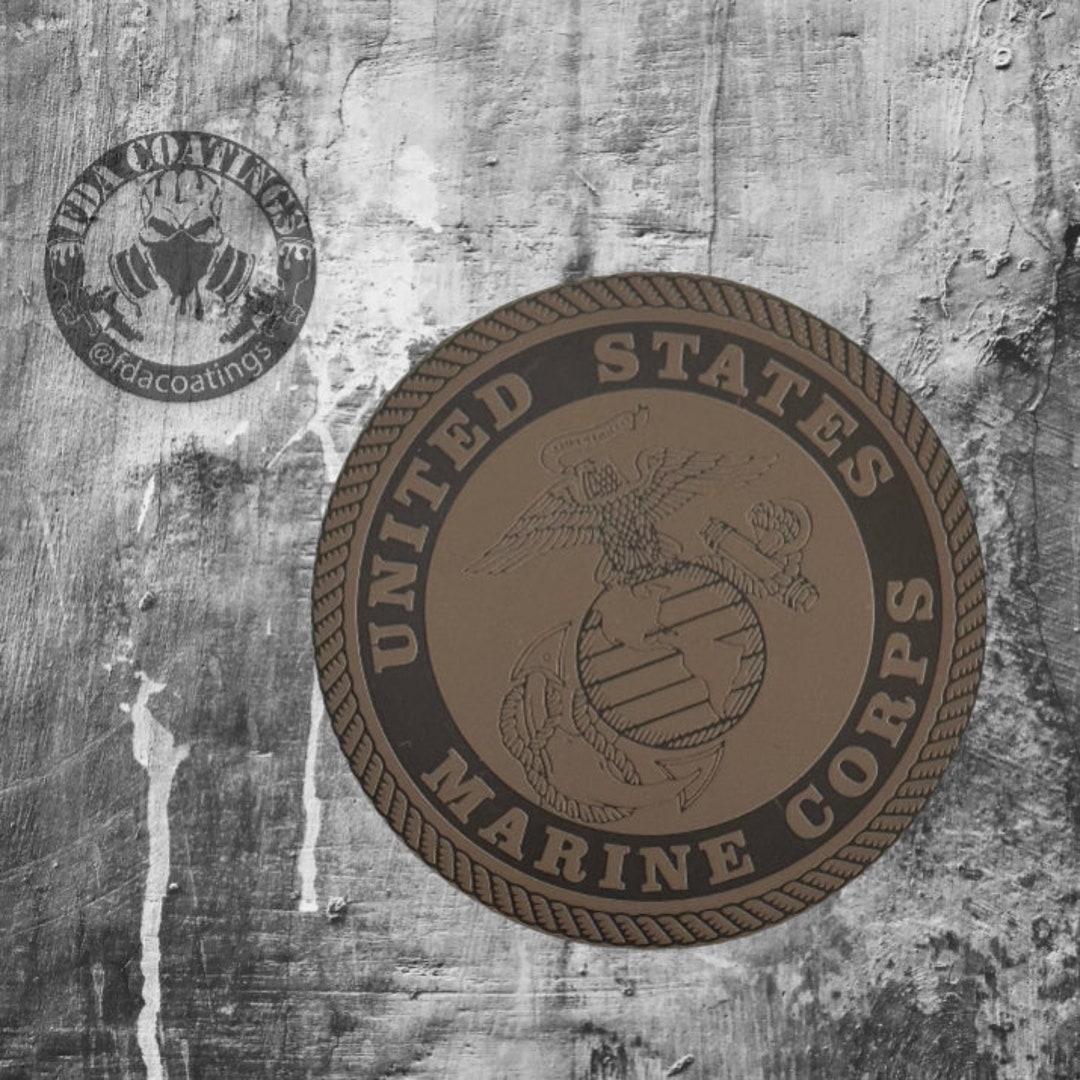 View of USMC EGA Custom Cerakote Metal Moral Patch or Magnet - Etsy