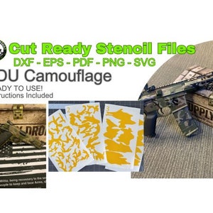 Woodland Camo Stencil Pack