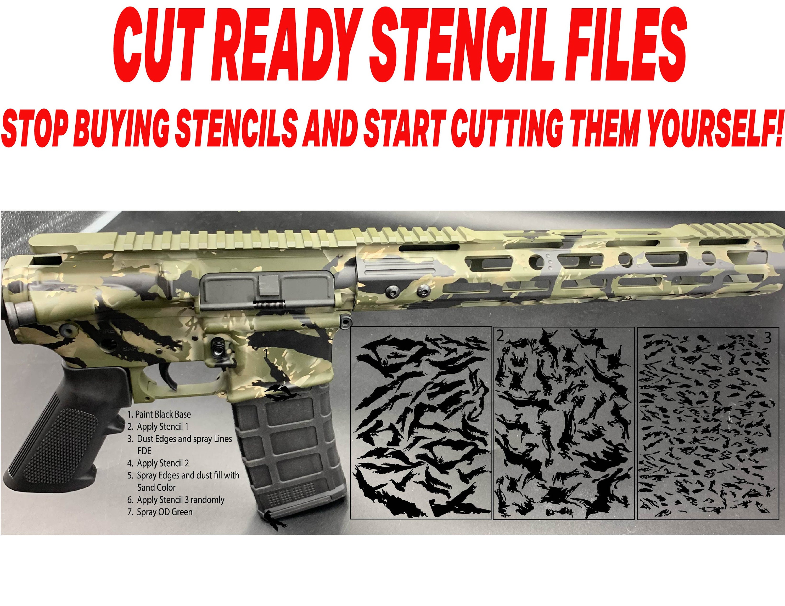 Visual Arts Geometric Camouflage Stencil Eps Png Dxf Cerakote Stencil camo-stencils-printable-printable-word-searches
