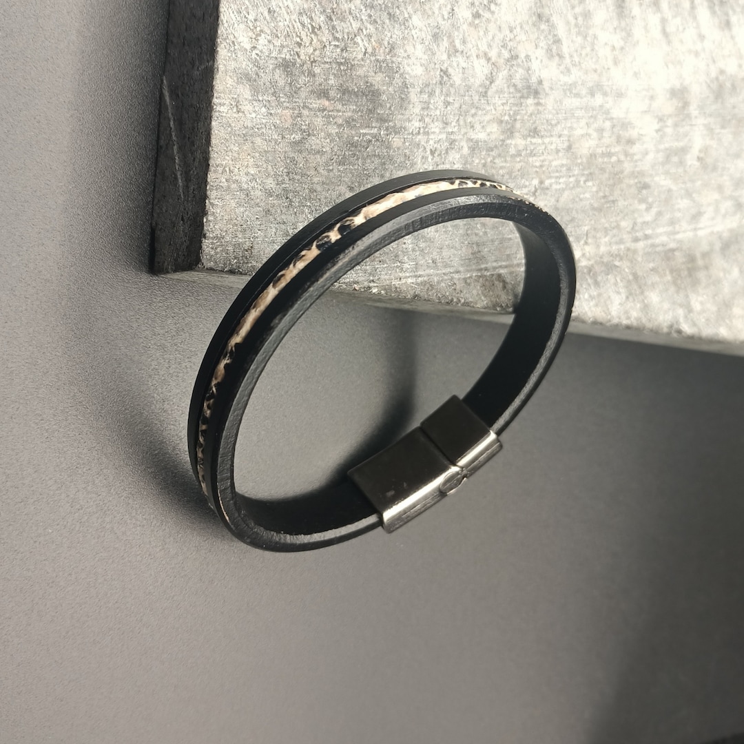 Personalized Men's Bracelet, Men's Bracelet, Men's Leather Bracelet