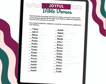 Joy Scripture Writing Guide | Devotional, Write The Word, Joy, Happiness, Delight,  Prayer Journal, Bible, Printable, Digital Download
