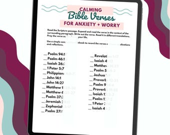 Worry Scripture Writing Guide | Devotional, Write The Word, Fear, Worry, Anxiety,  Faith, Bible, Printable, Digital Download