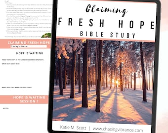 Claiming Fresh Hope Bible Study | Christian Women's Guided Study on Hope