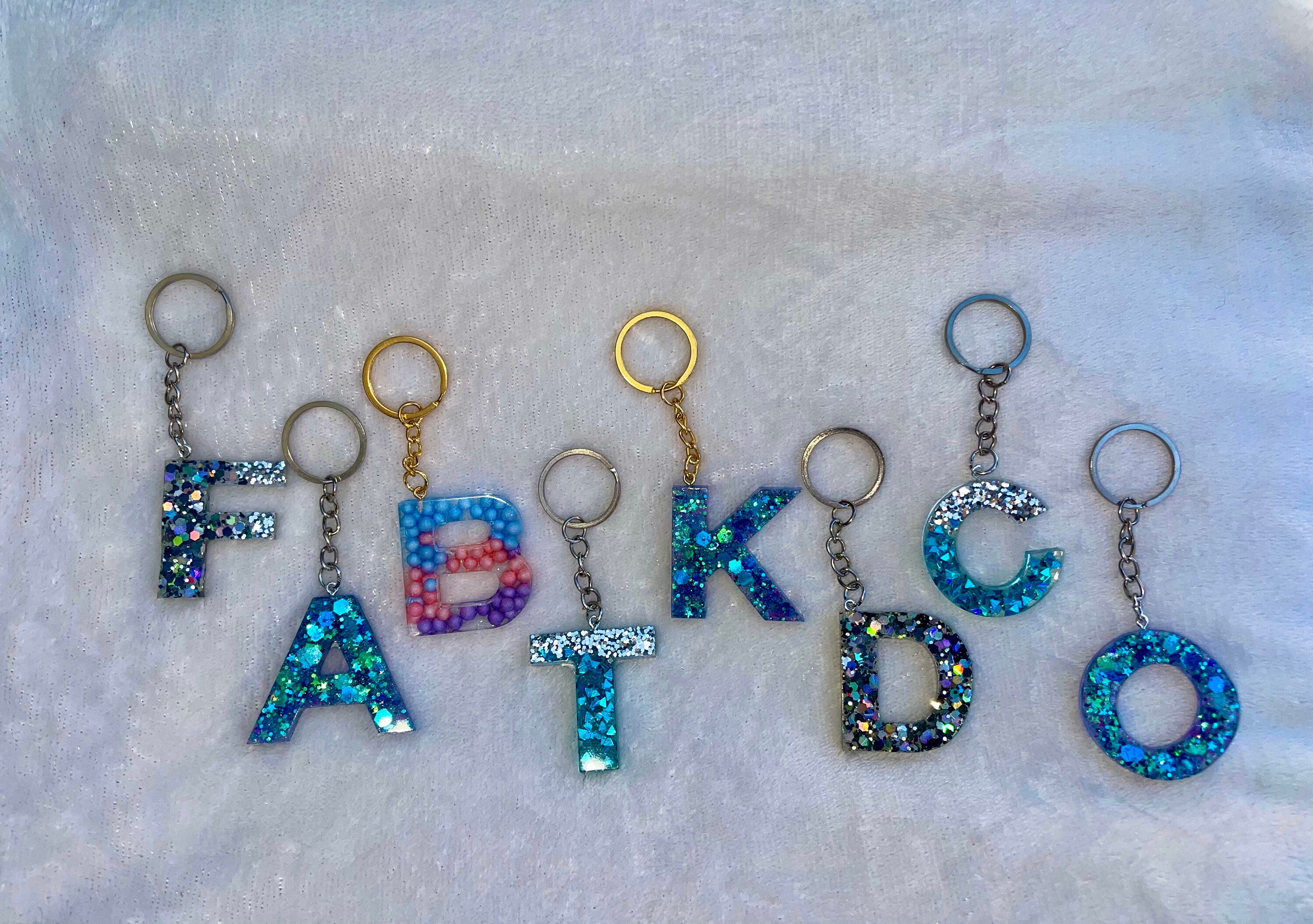 Custom Letter Keychains Etsy