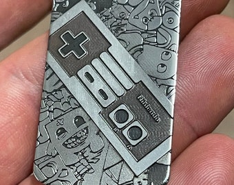 Nintendo Controllor Dog Tag  (1.8mm deep engrave)