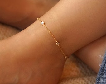 Anklet Zirconia Mia