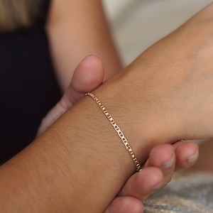 Marine Anchor Bracelet, Sterling Silver Gold Plated, Chain Bracelet, 925 Sterling Silver, Gift for Her, Marine Anchor Link Women, Classic