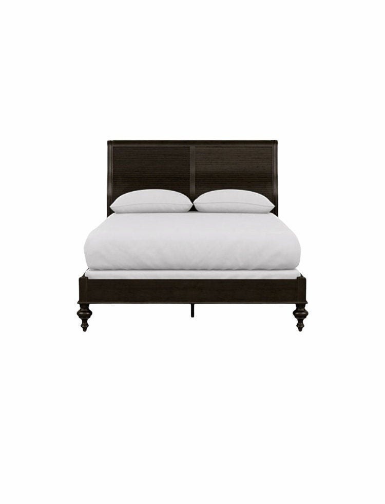 GORGEOUS *Pristine* Ethan Allen British Classics Queen Sleigh Cayman Bed Low Footboard for sale  