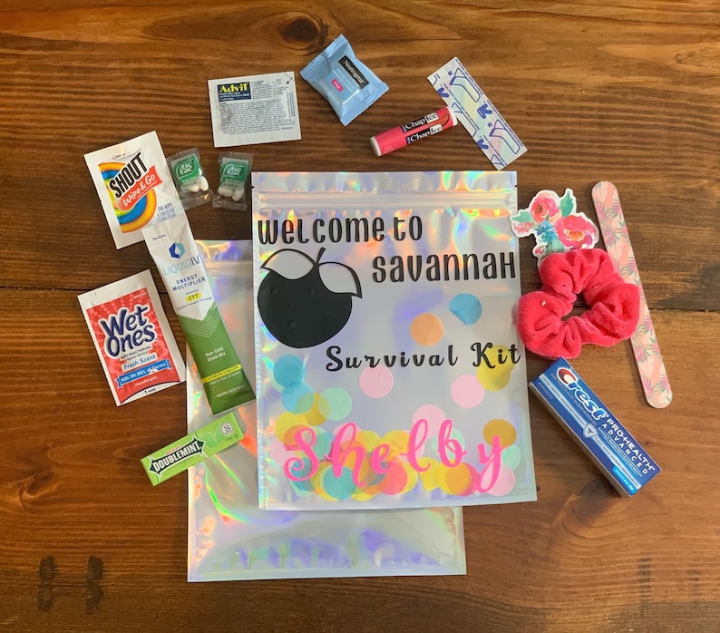 Hangover Kit Personalized Survival Kit Bachelorette Parties Etsy
