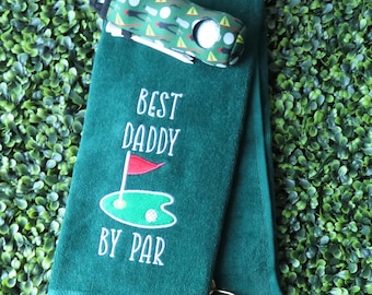 Personalized Golf Towel - Embroidered Father's Day Gift