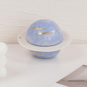 Ceramic Planets Proposal Ring Box & Unique Celestial Home Decor