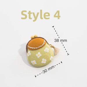 Handgemaakte mini-frame portemonnee broche origineel en schattig pin-accessoire in Japanse stijl Style 4