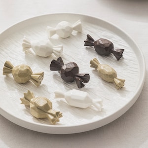 Elegant Ceramic Candy Chopsticks Holder - Artistic Ingot Style Rest for Sophisticated Dining