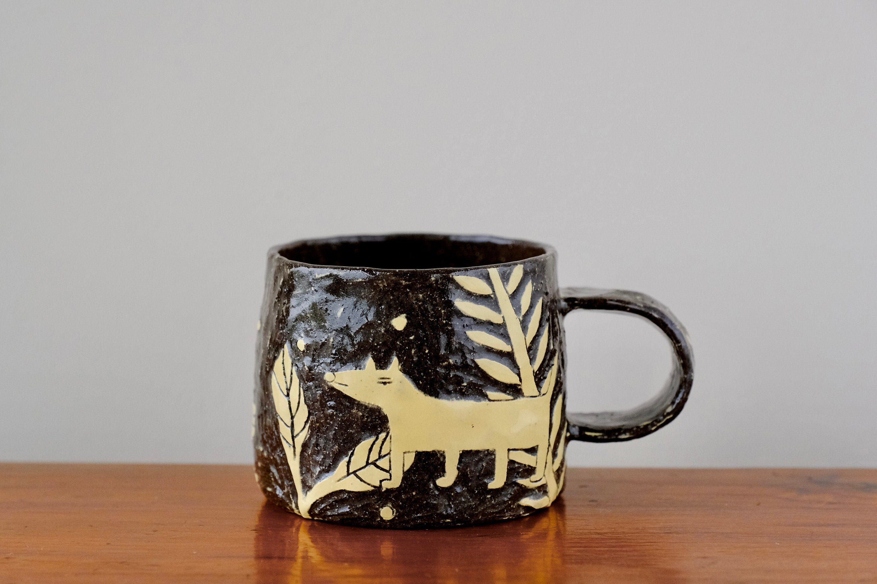 Tazas hechas a mano de animales divertidos tazas de animales Etsy