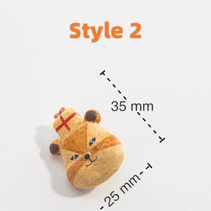 Handmade Squirrel Art Brooch Pin: Cute, Original Design, Perfect Gril Friend Accessory Gifts Style 2