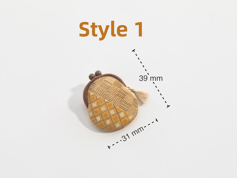 Handgemaakte mini-frame portemonnee broche origineel en schattig pin-accessoire in Japanse stijl Style 1