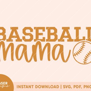 Baseball Mama SVG | baseball mama png, baseball mom svg, baseball mom png, cricut and silhouette file, baseball mama tshirt svg
