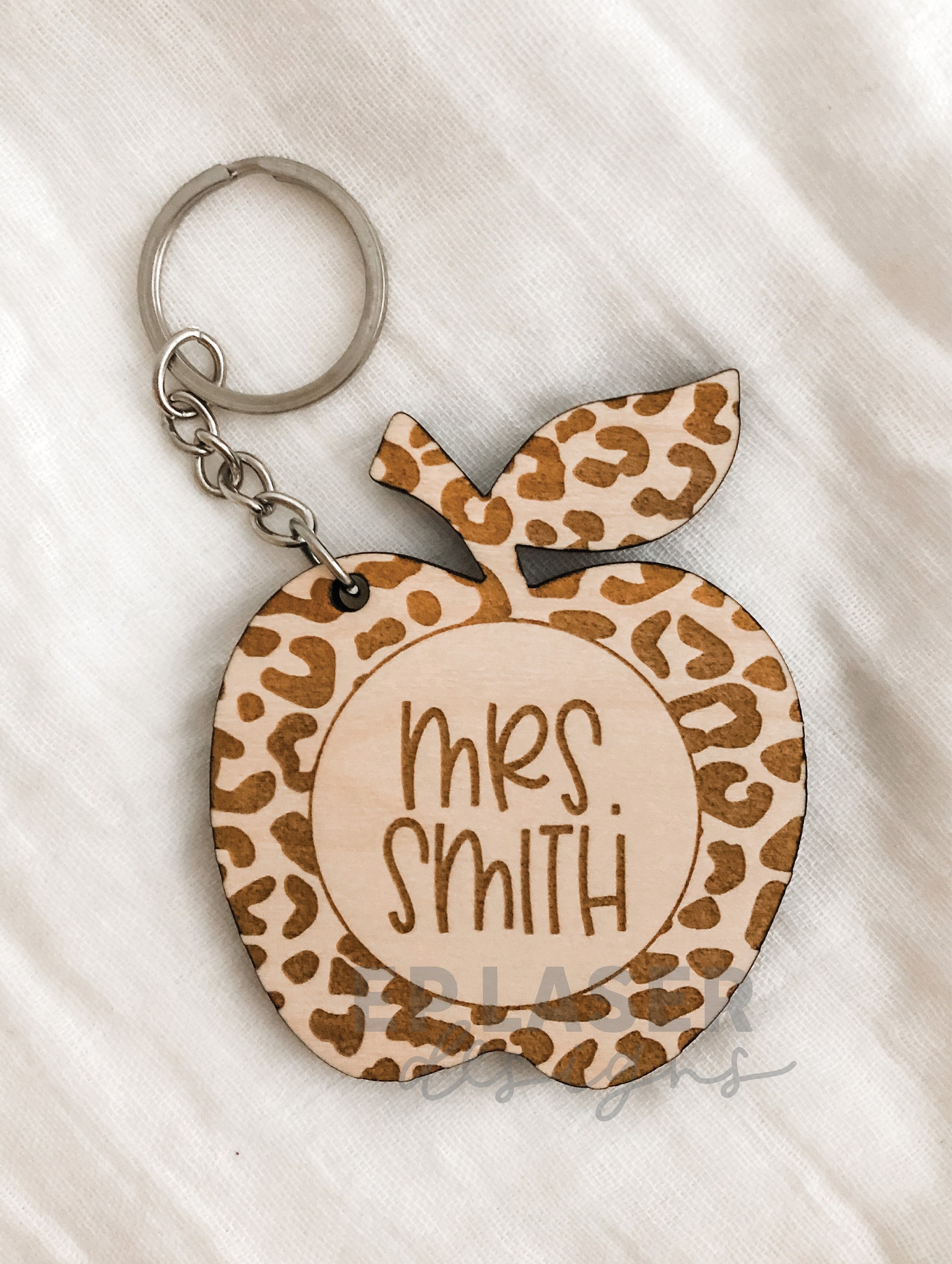 Teacher Keychain SVG Monogram Teacher Keychain Etsy