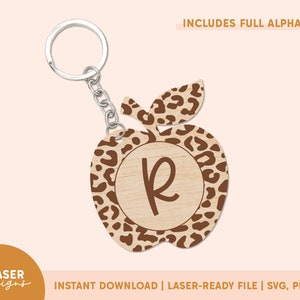 Lehrer Schlüsselanhänger SVG | Monogramm Lehrer Schlüsselanhänger, Glowforge Cut Datei, Laserdatei, Lehrer Wertschätzung, Lehrer SVG, Lehrer Geschenk
