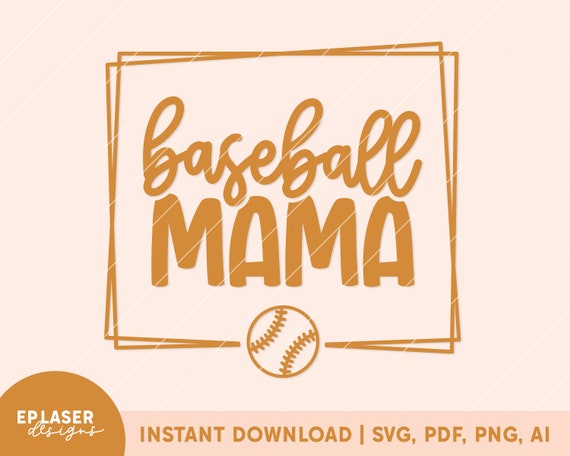Baseball Mama SVG PNG | baseball mama tshirt svg, baseball mom svg, baseball mom tshirt svg, baseball mom cricut file, baseball mom cut file