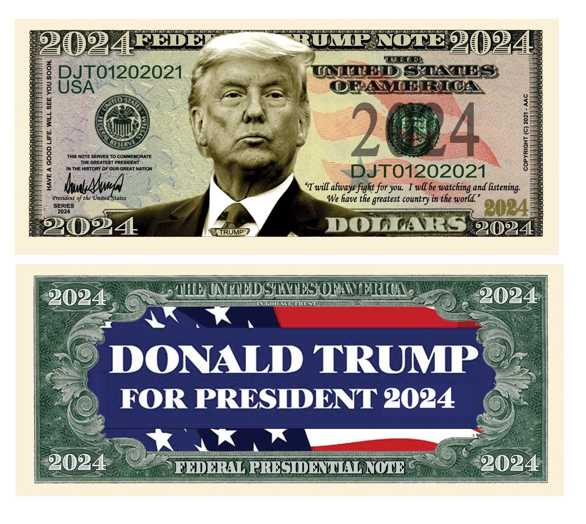 Donald Trump for President 2025 Limited Edition Novelty Dollar Etsy.de