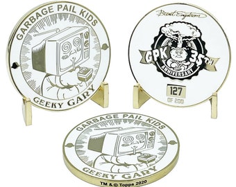 LEO Challenge Coins GPK-PP-007 Topps Officially Licensed GPK Ali Gator/Marshy Marshall Garbage Pail Kids Limited Edition pins 