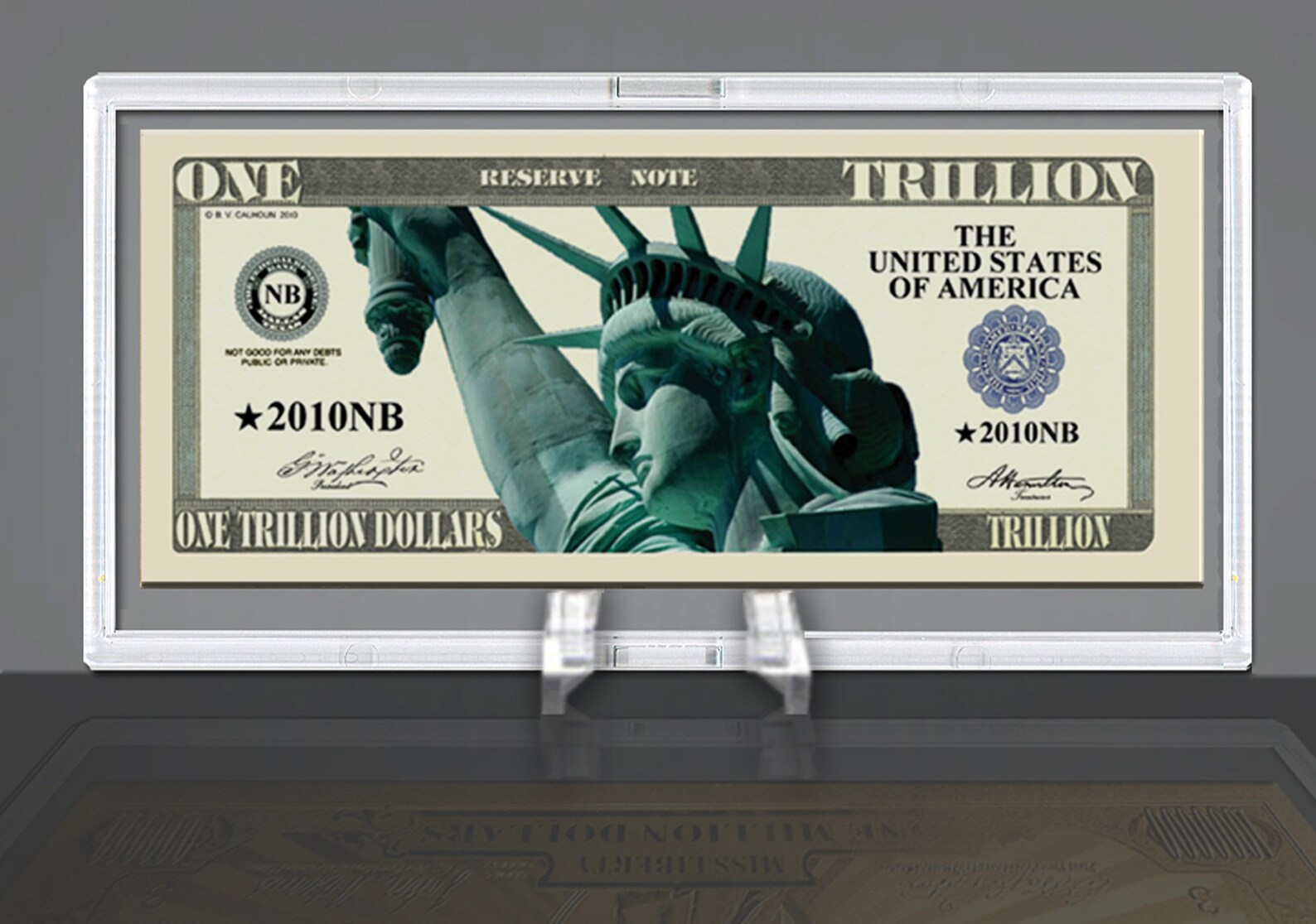 Trillion Dollar Bill Desktop Collectible Comes in Currency Etsy