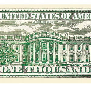 1,000 One Thousand Dollar Novelty Bills, Perfect for Play Money, Ideal Casino Gifts image 3