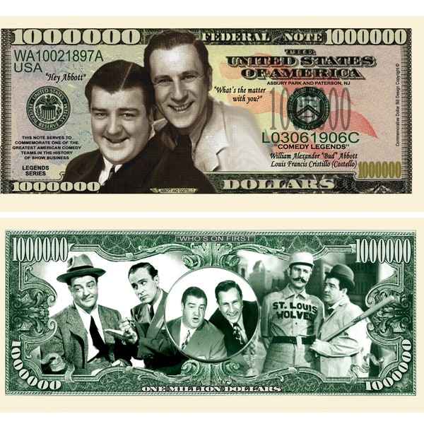 Abbott and Costello - Etsy