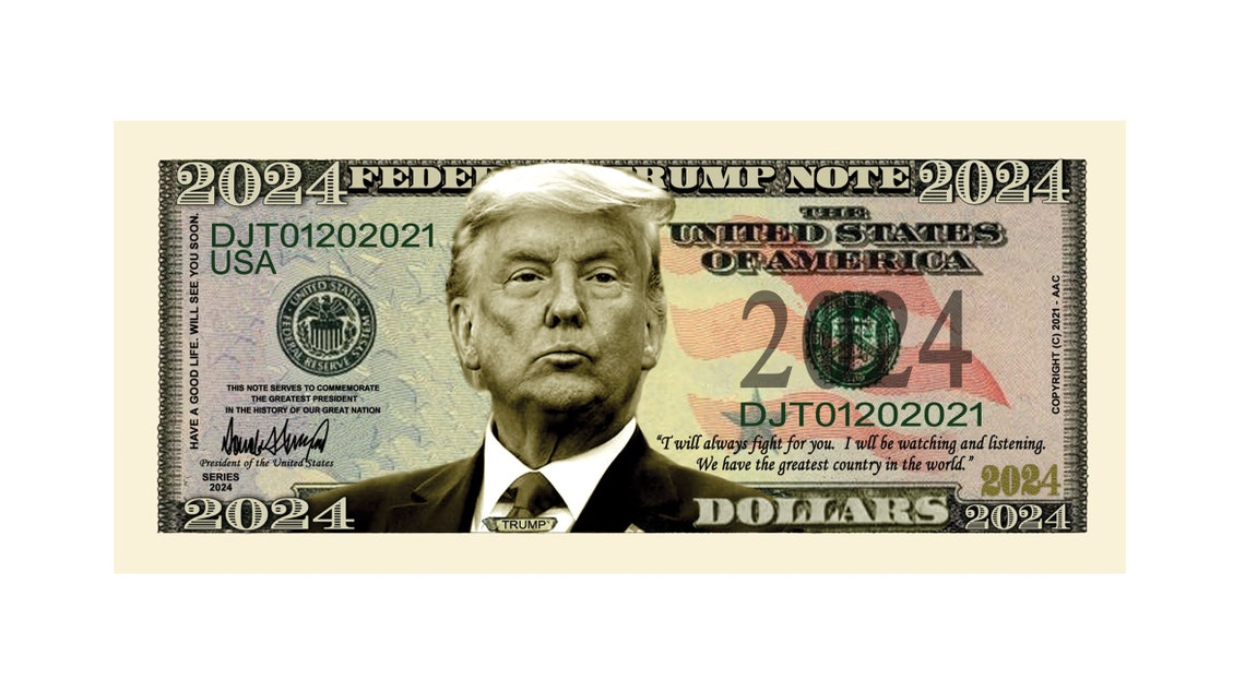 Donald Trump for President 2025 Limited Edition Novelty Dollar Etsy.de