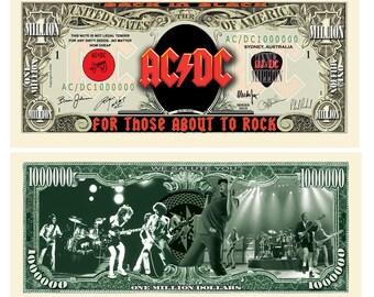 Ac Dc Dollar Bill | Etsy