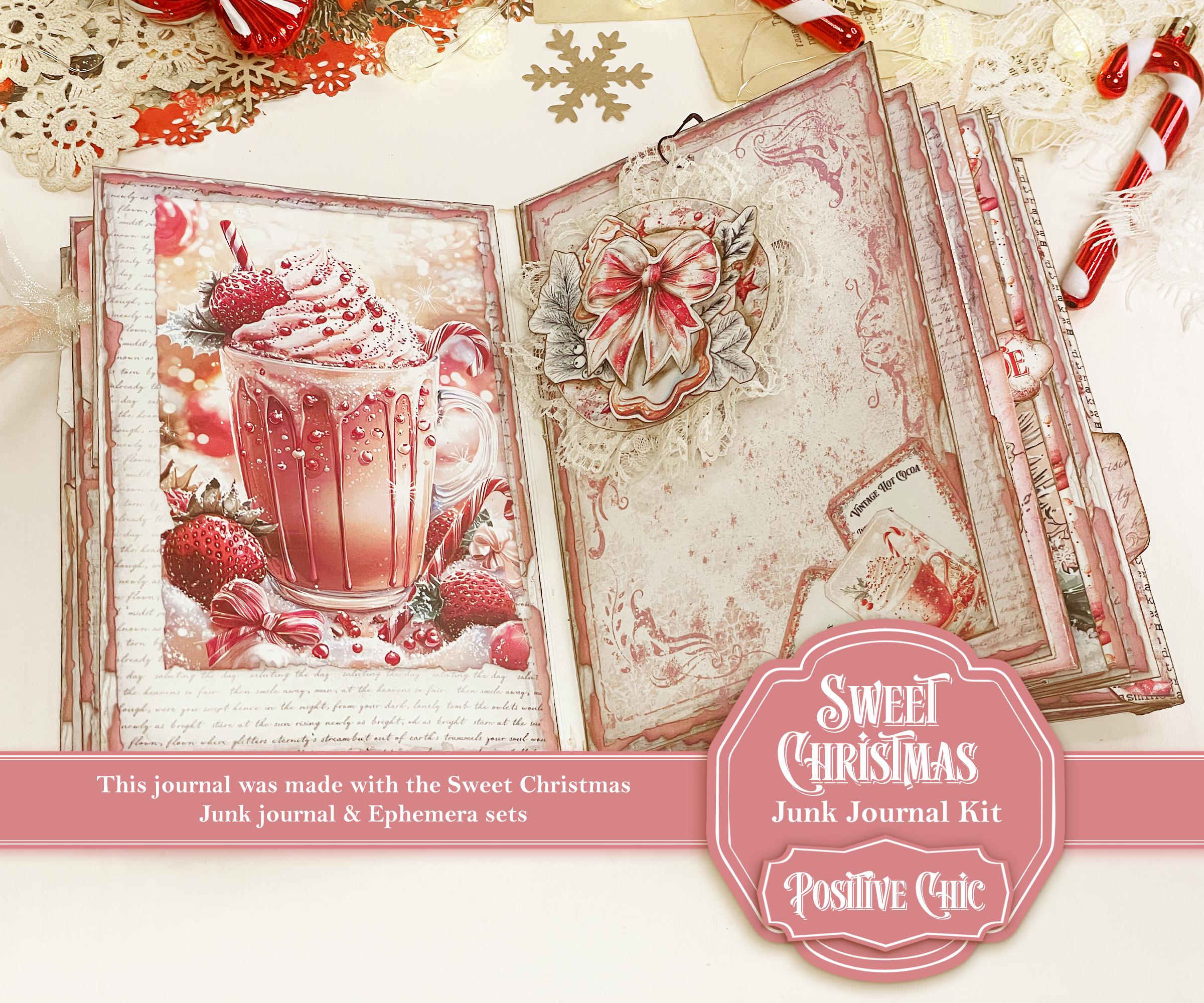 SWEET CHRISTMAS Junk Journal Kit Winter Junk Journal Printables ...