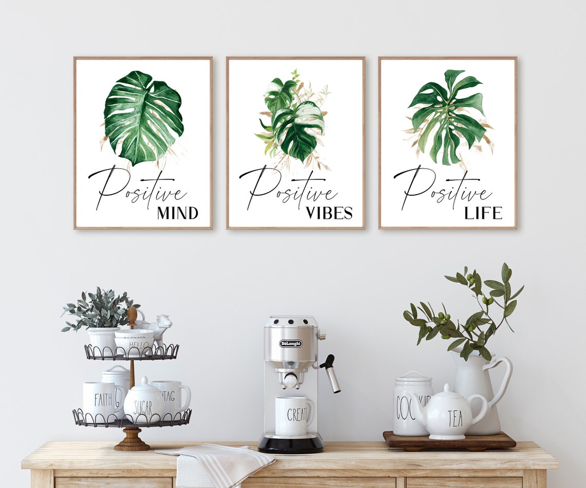 Positive Wall Art Inspirational Wall Decor Office Wall Etsy