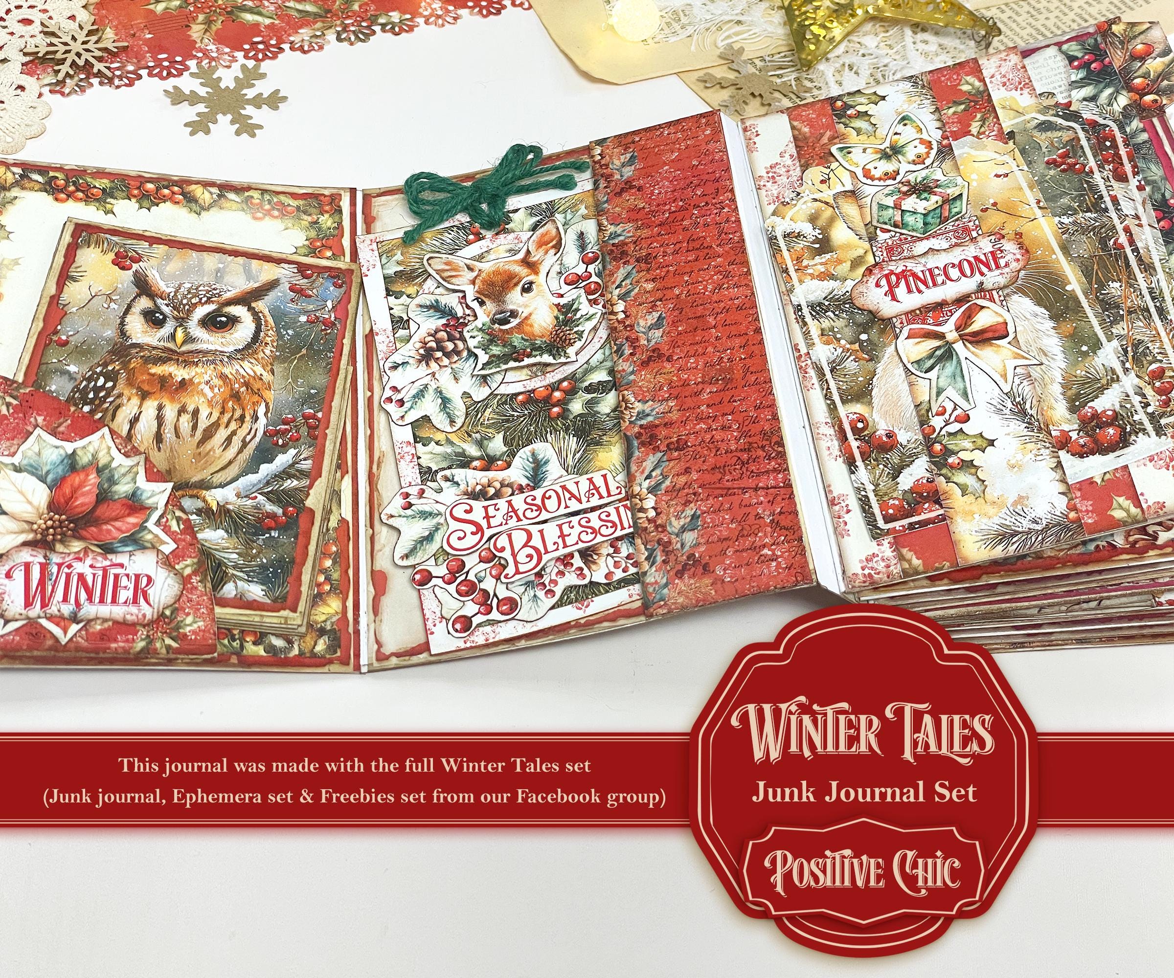 WINTER TALES Christmas Junk Journal Kit Winter Junk Journal Printables ...