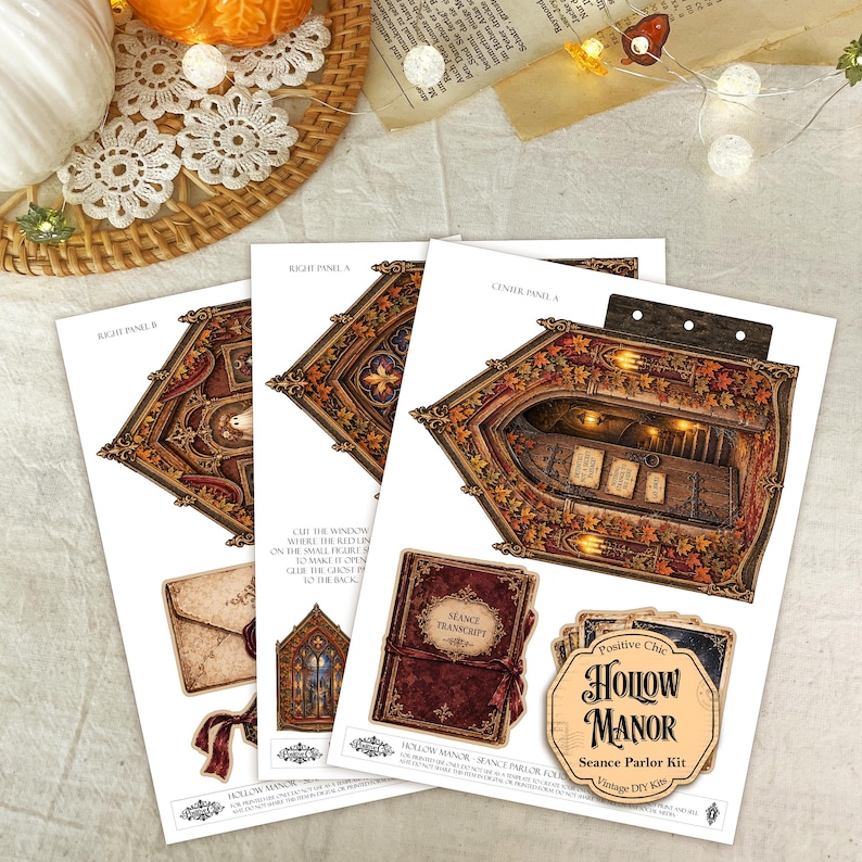 Halloween Folio Kit Autumn Junk Journal Kit Vintage Halloween Junk ...
