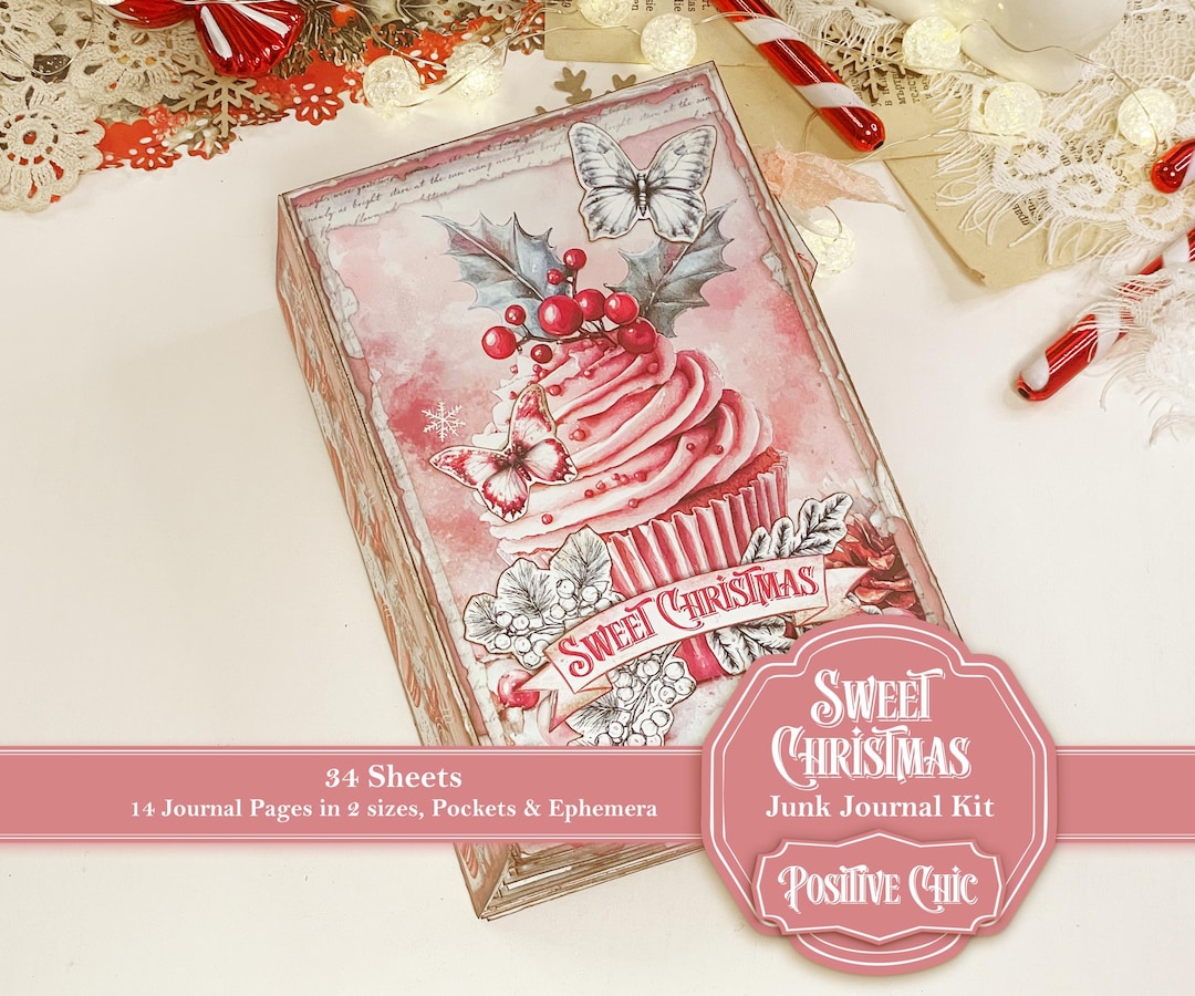 SWEET CHRISTMAS Junk Journal Kit Winter Junk Journal Printables ...