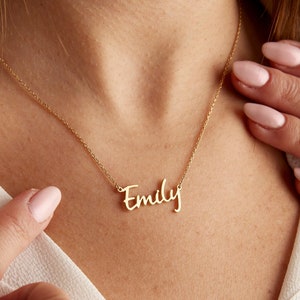 Personalized Name Necklaces - Silver Name Necklace - Gold Name Necklace - Custom Name Necklace - Name Necklace - Gift for Her Mama