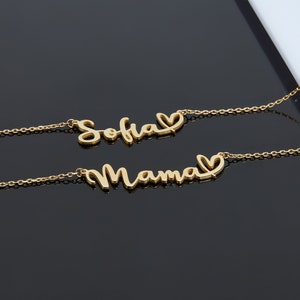Dainty Mama Necklace Sterling Silver Name Necklace Mother Necklace Gift for Mom image 2