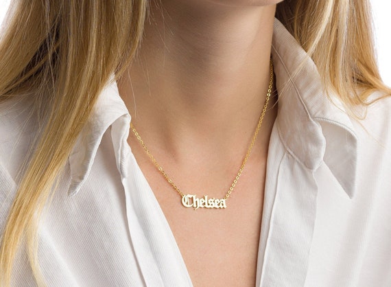 Chelsea name necklace best sale