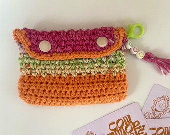 Crochet Cardholder / Tarjetero Crochet / Crochet Wallet / Monedero Crochet / Cartera Ganchillo / Monedero Ganchillo / Crochet pouch