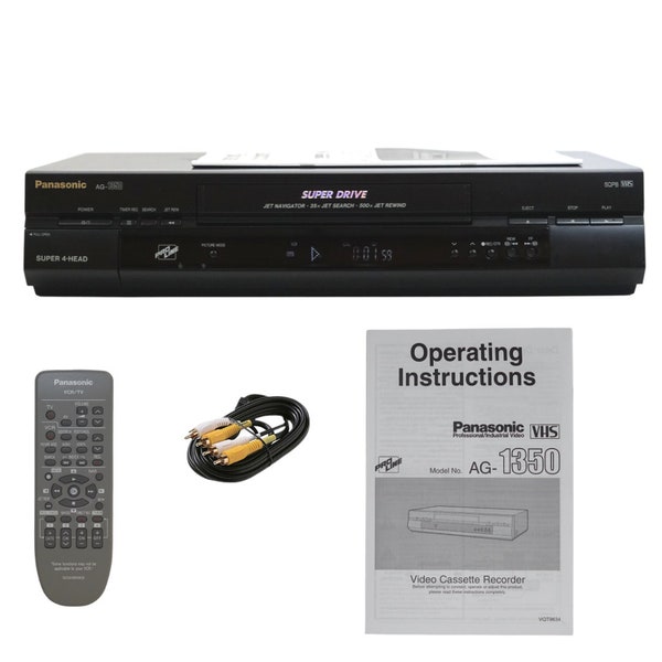 PANASONIC AG1350 Professional Quasi S-VHS Player & Video Cassette Recorder - Refurbished