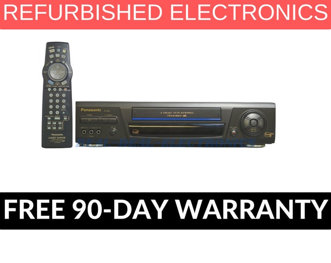 PANASONIC PV8661 4head Hifi Vcr Player /video Cassette Recorder W/remote & Cables Refurbished