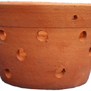Clay pot for orchids handmade perforated pot 8, 10, 12, 15, 20 to choose from
