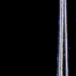 Könnte beinhalten: Ein silberner Metallhaken mit einer Schlaufe oben und mehreren Strängen, die nach unten hängen.