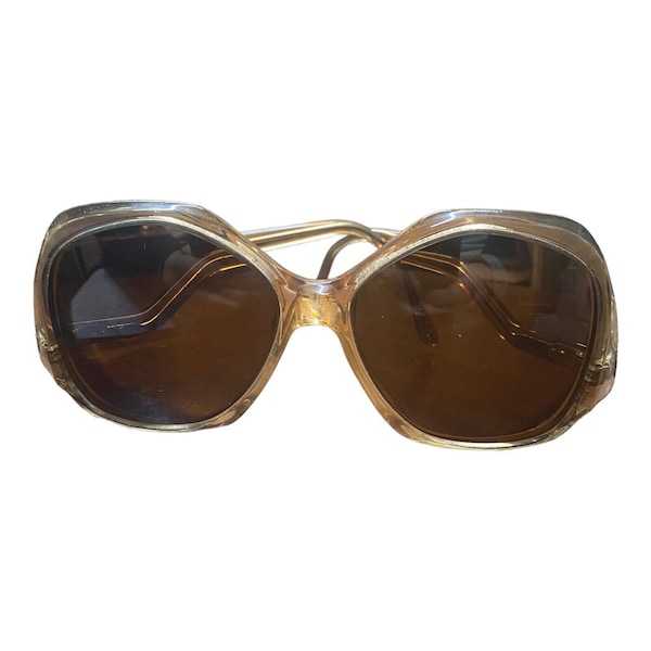 OLEG CASSINI Womens Sunglasses Brown Frame Signed Model 518 37