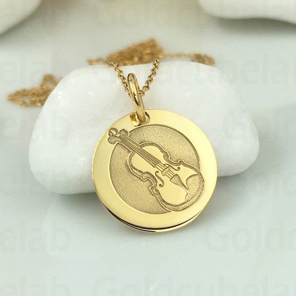 Violin Necklace Etsy