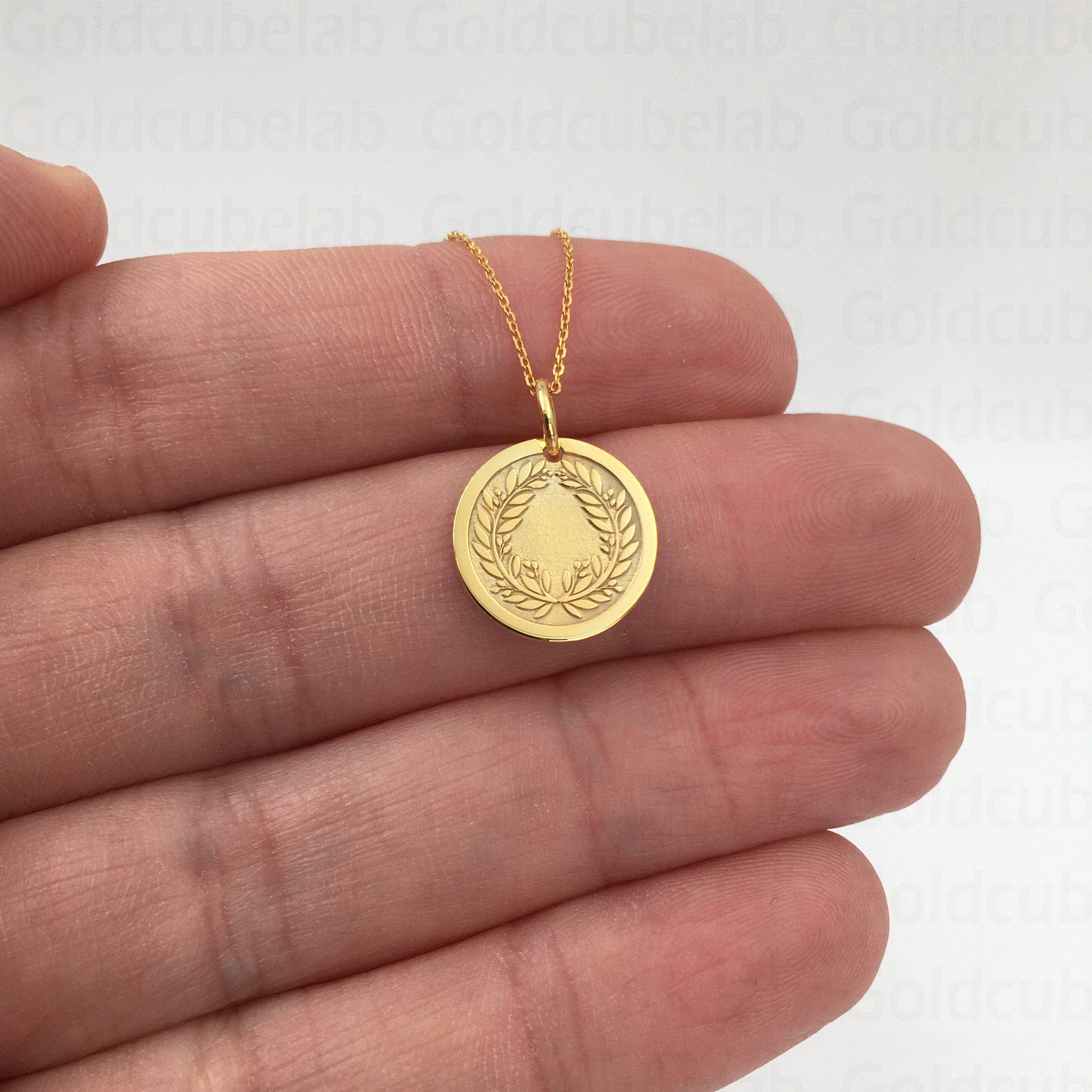 Laurel Wreath Necklace- Brass - Etsy