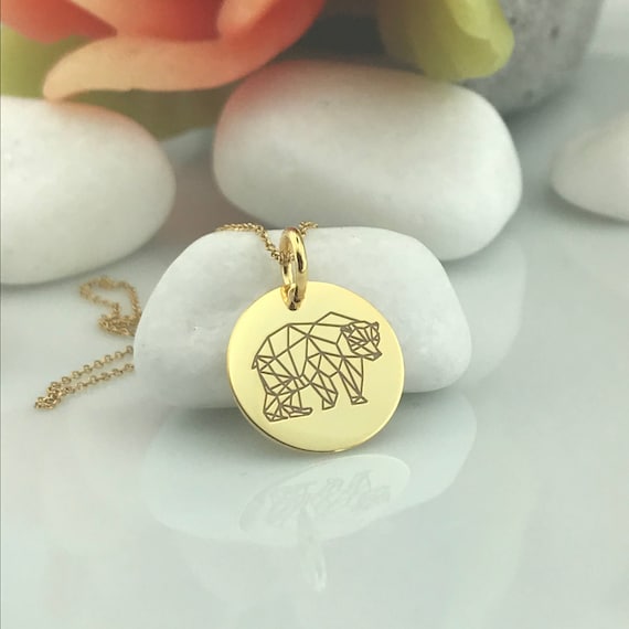 Mama bear necklace gold deals