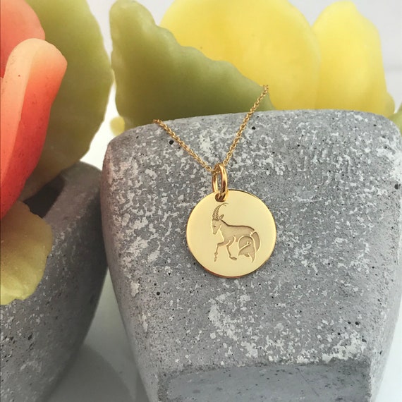 Stunning Solid Gold Capricorn Necklace Zodiac Symbol Pendant Gift for  December Birthdays valentine's Day Gift - Etsy | Capricorn pendant, Capricorn  necklaces, Symbol necklace